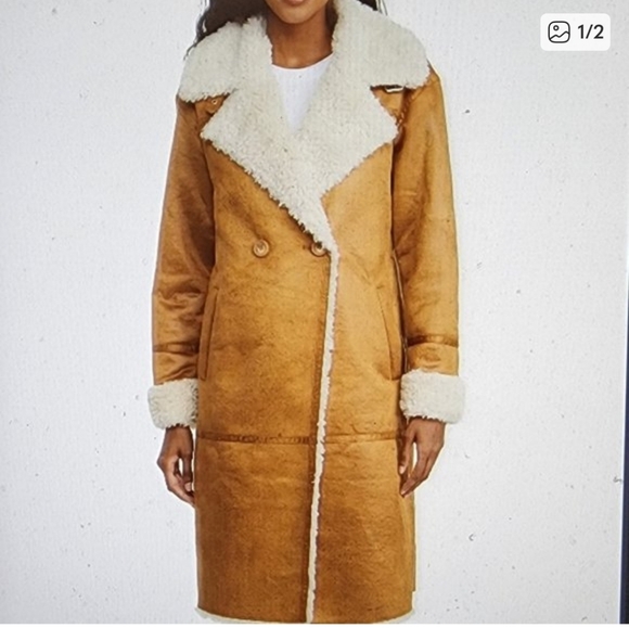 NVLT Jackets & Blazers - NVLT SHEARLIN FAUX LEATHER JACKET IN SMALL